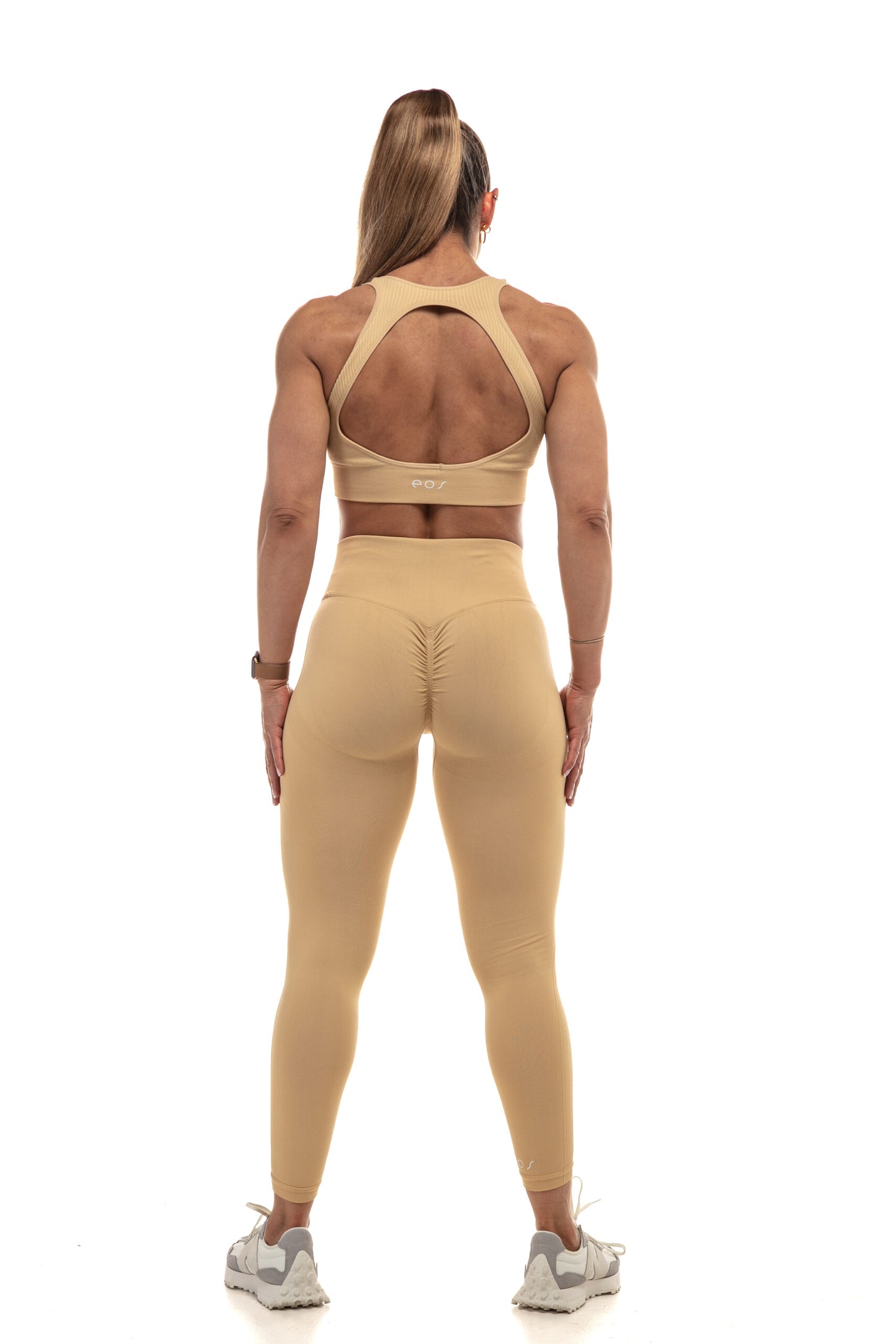 SCULPFIT SCRUNCH LEGGINGS (BEIGE)