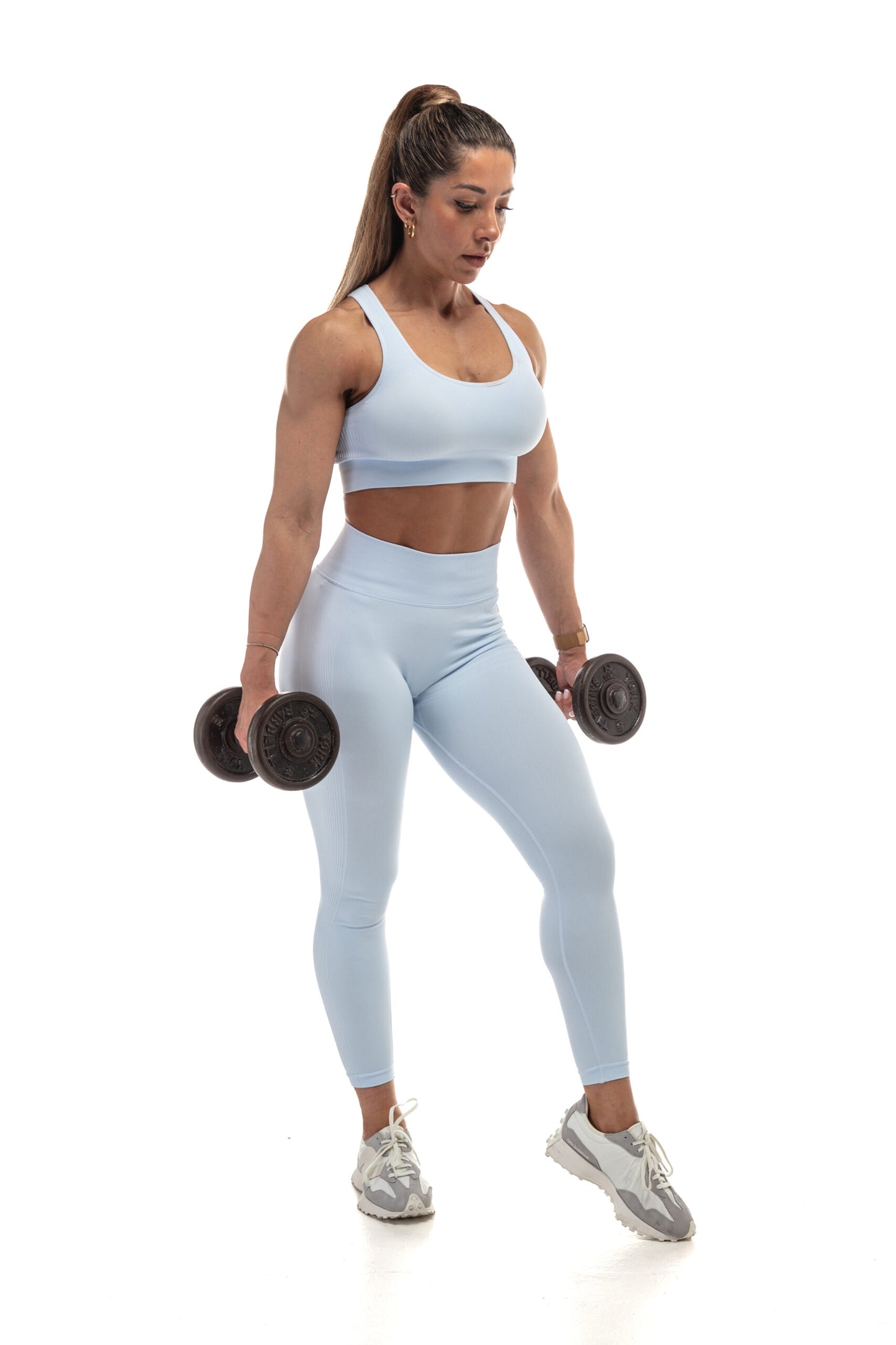 SCULPFIT SCRUNCH LEGGINGS (BABY BLUE)