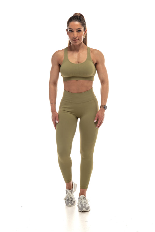 SCULPFIT GYM BRA (OLIVE)