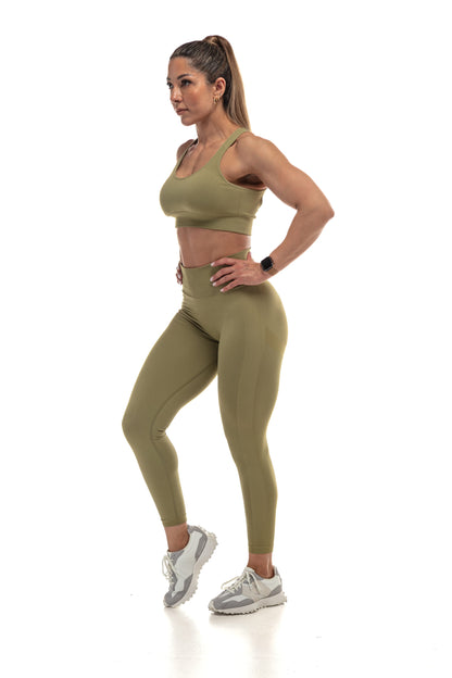 SCULPFIT SCRUNCH LEGGINGS (OLIVE)