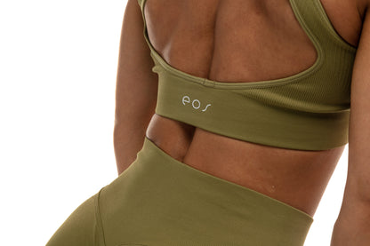 SCULPFIT GYM BRA (OLIVE)