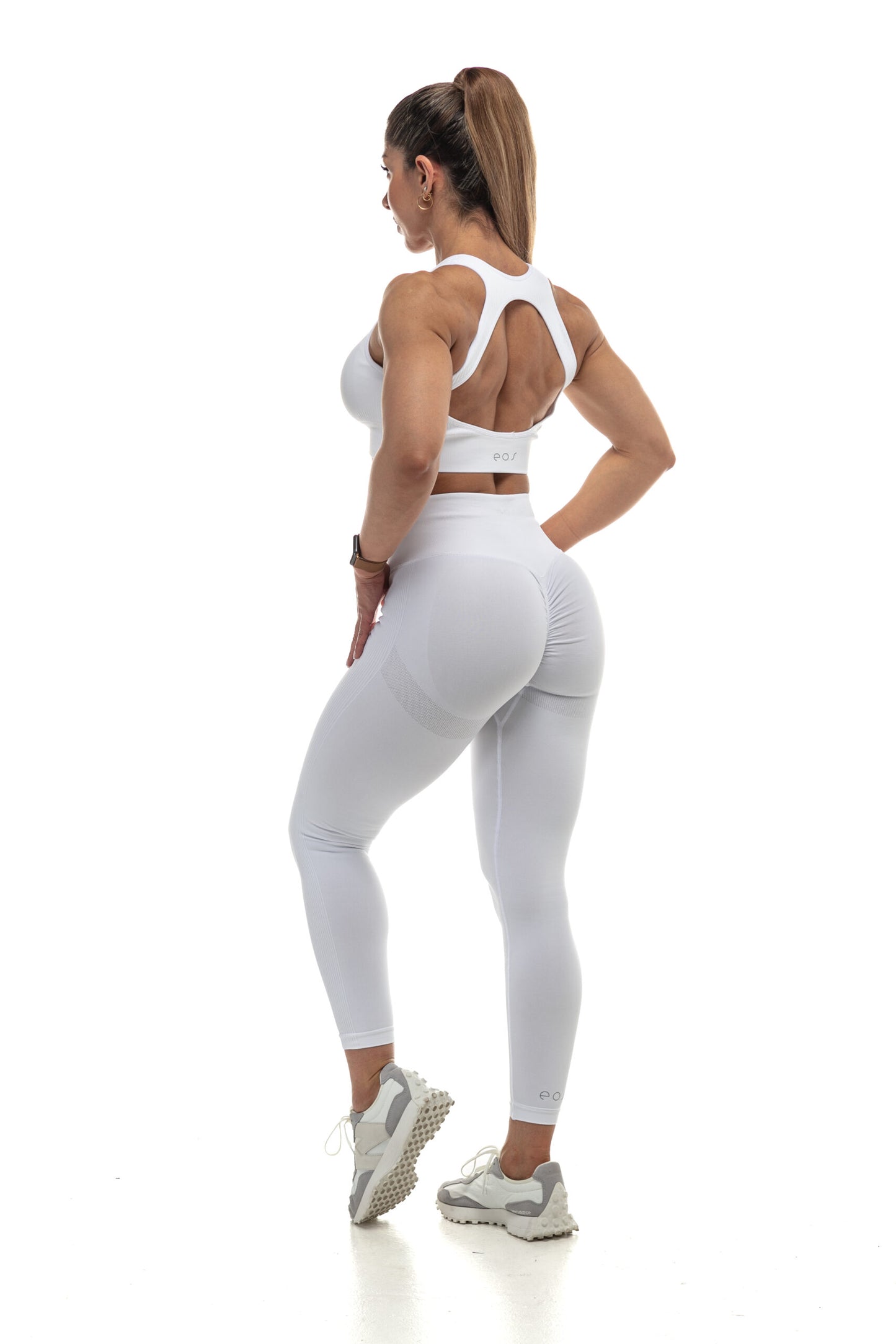 SCULPFIT SCRUNCH LEGGINGS (WHITE)