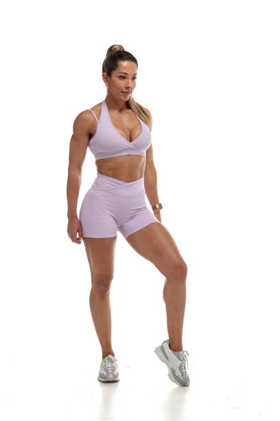 ELEVATE HALTER SPORTS BRA (PASTEL PURPLE)