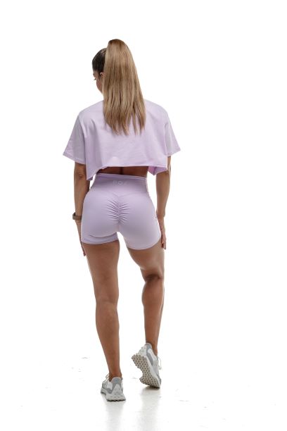 ELEVATE CROPPED TEE (PASTEL PURPLE)