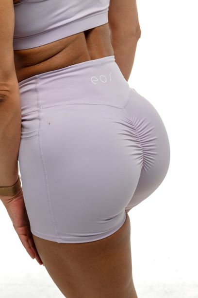 ELEVATE V SCRUNCH SHORTS (PASTEL PURPLE)